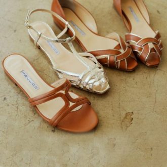 PELLICO SHOP “CAMEL&GOLD” SANDALS