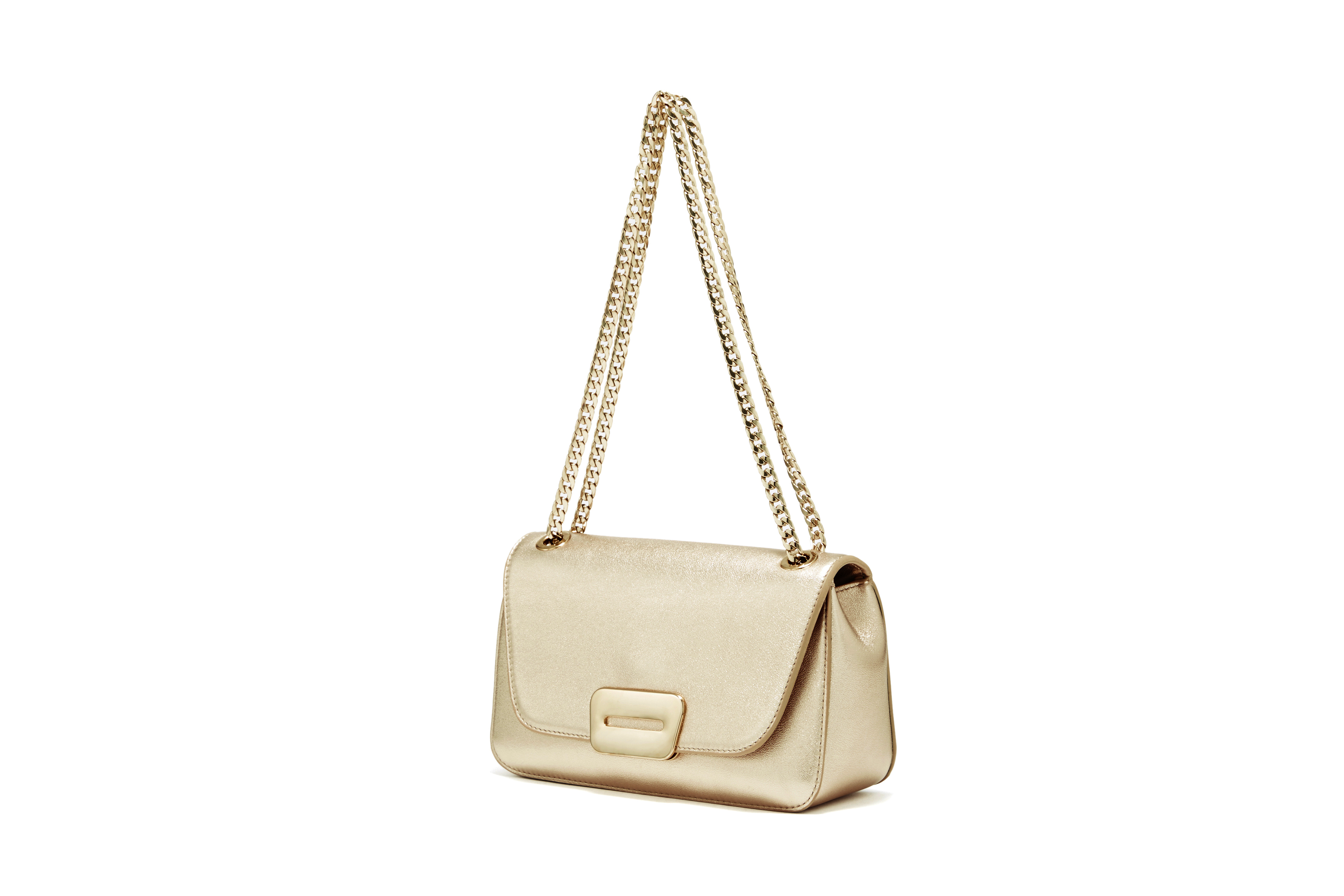 PELLICO BAG PI18-5028 ANELLI FIBIA SHOULDER / GOLD