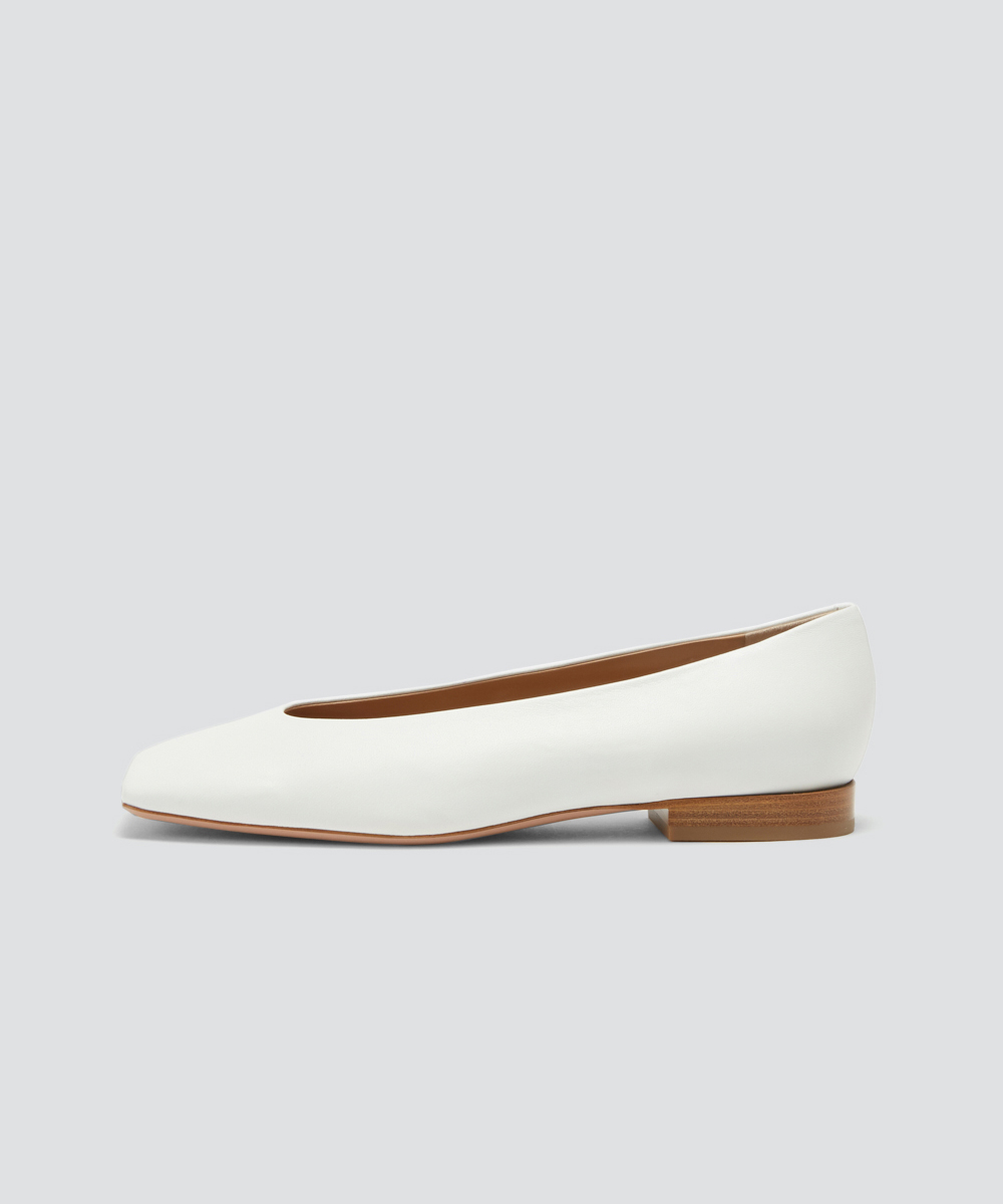 COMETA 1.5cm パンプス WHITE