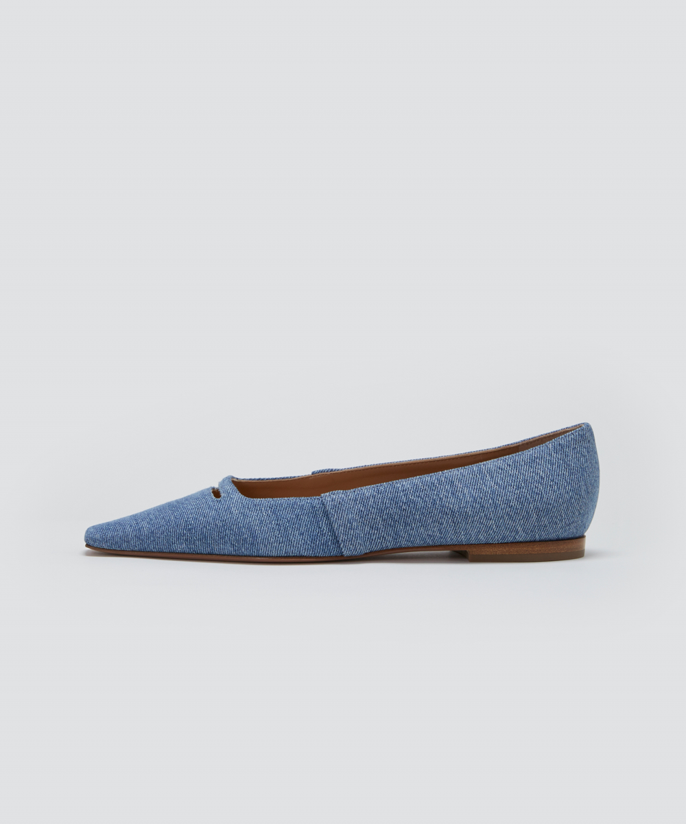 DAMA アネッリソレッラ 1.0cm パンプス DENIM