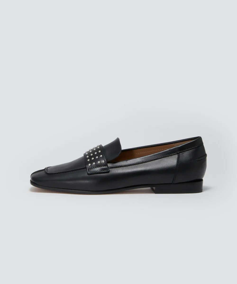 CLIO ピッコロスタッズローファー 1.0CM BLACK