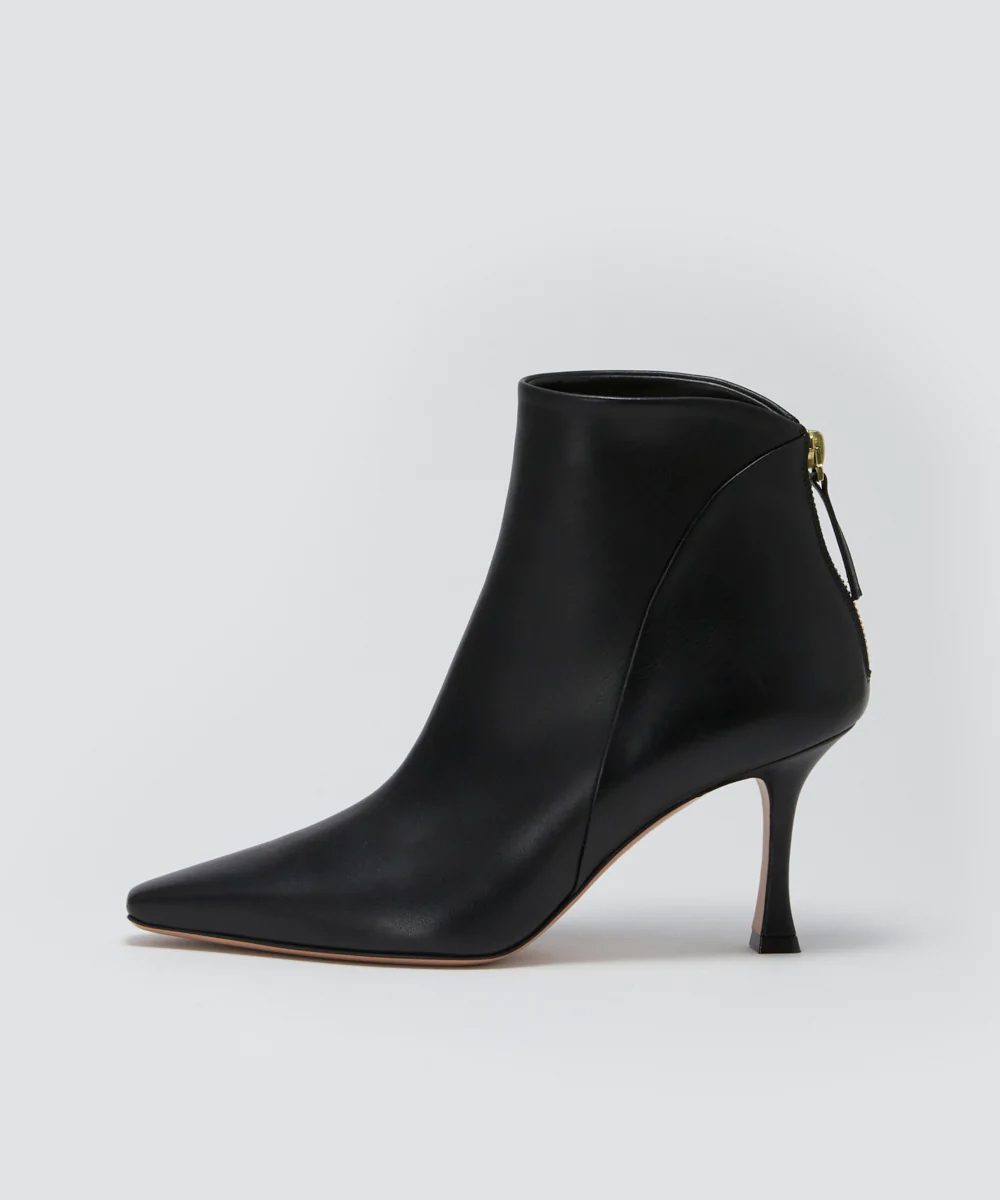 VENERE 8.0cm ショートブーツ BLACK