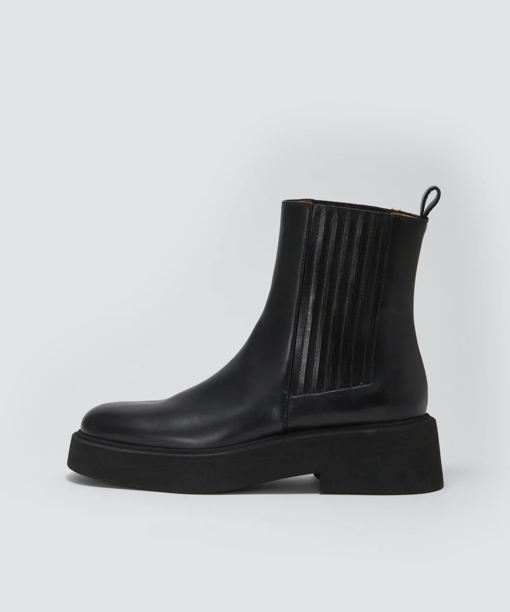 FANTE 2.0CM ショートブーツ BLACK
