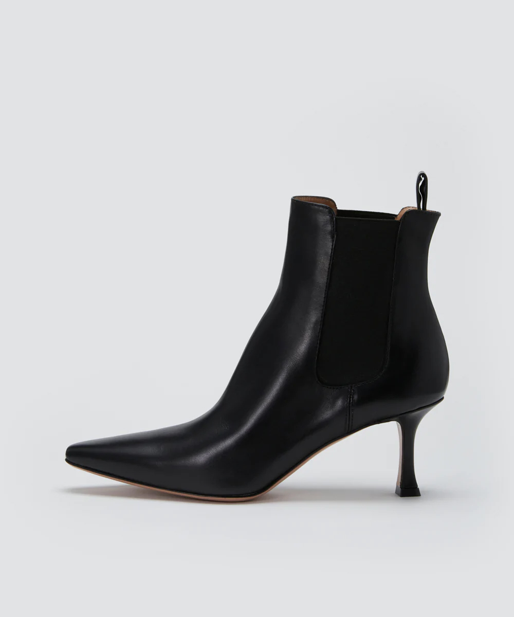 VENERE 6.5cm ショートブーツ BLACK