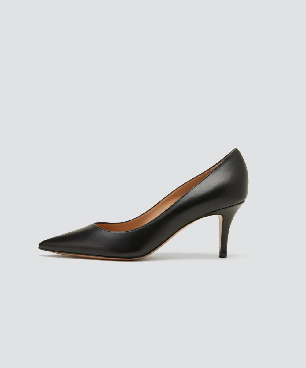 ANIMA 6.5cm パンプス スムース BLACK