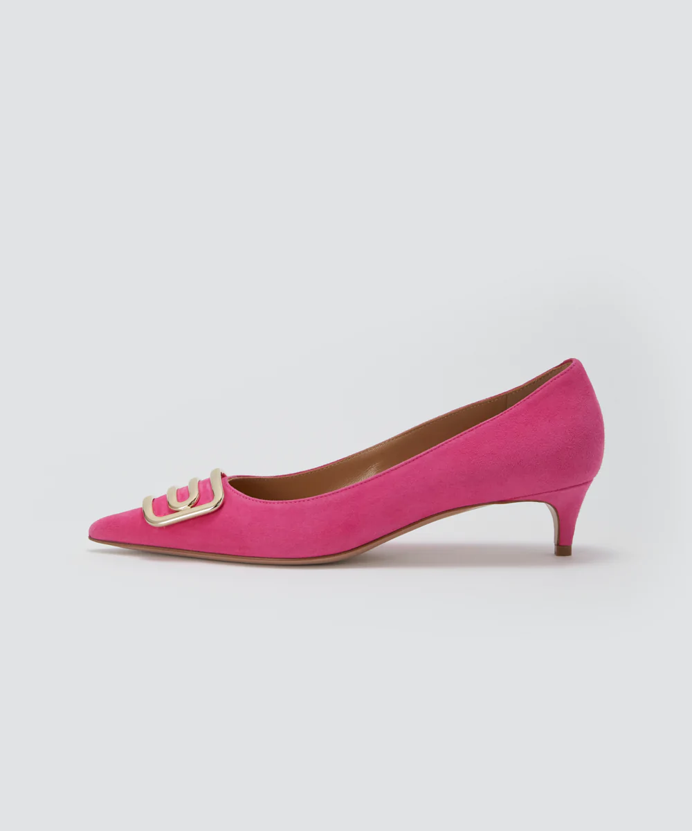 CUORE デュエ アネッリ スウェード パンプス 3.5cm FUCHSIA
