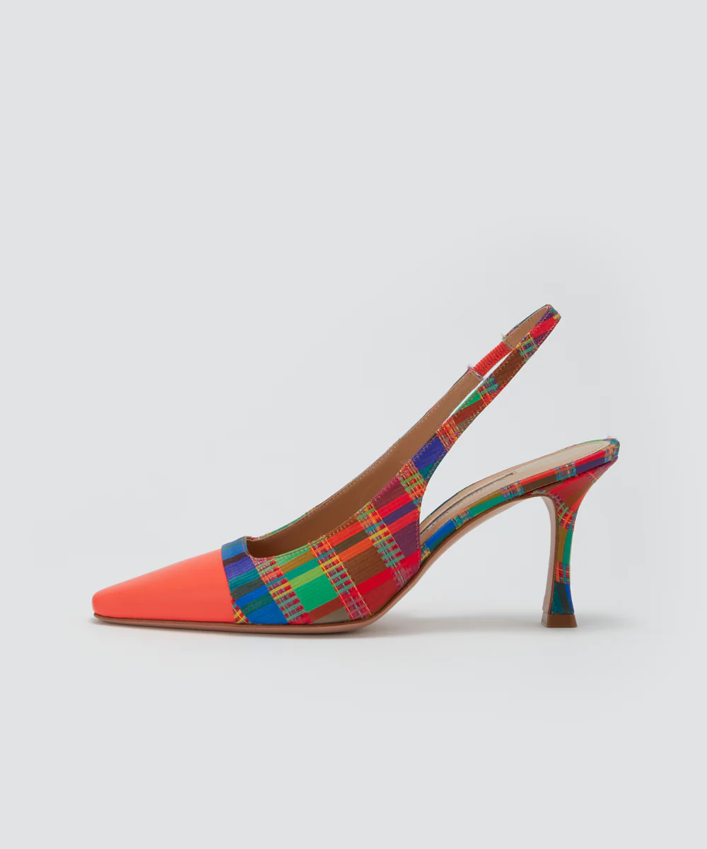 VENERE バックスリング パンプス 8.0CM MANDARIN/MULTI