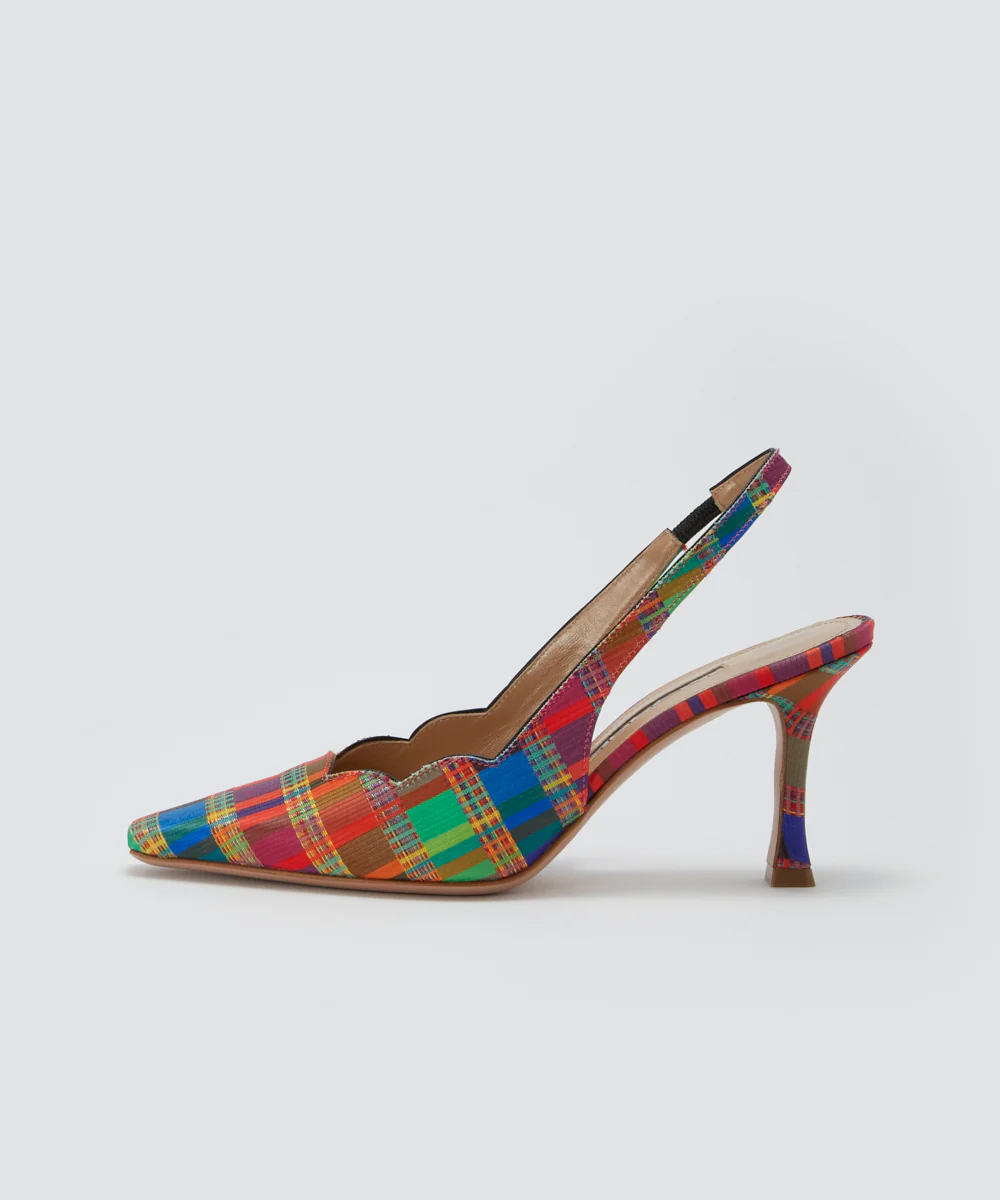 VENERE スカラップ バックスリング パンプス 8.0CM MULTI
