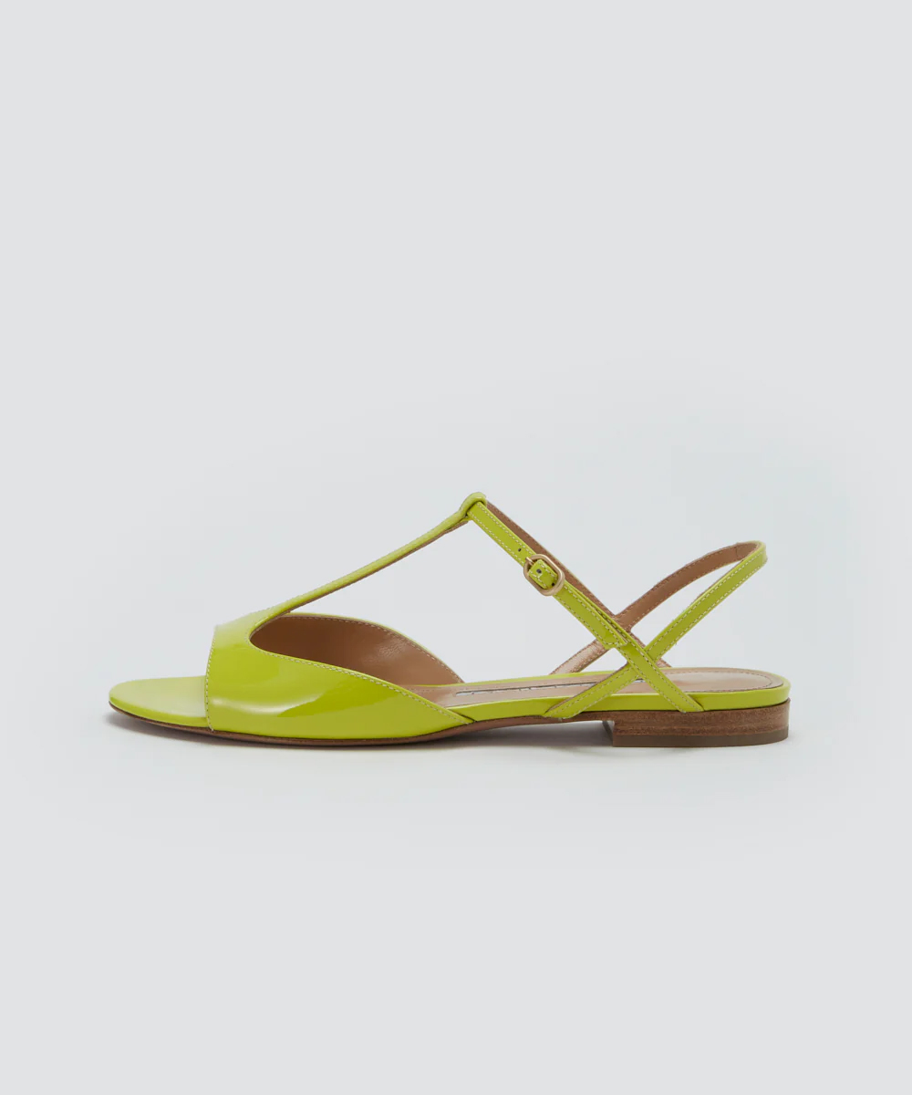 SAMI Tストラップ サンダル 1.0CM LIME