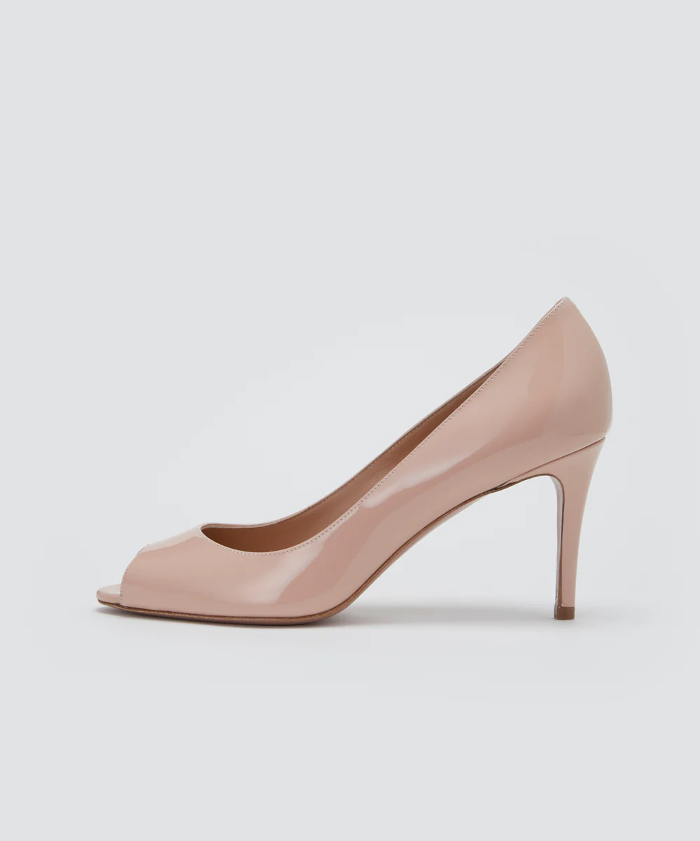 RIOPEN オープントゥ パンプス 8.0CM ROSE BEIGE