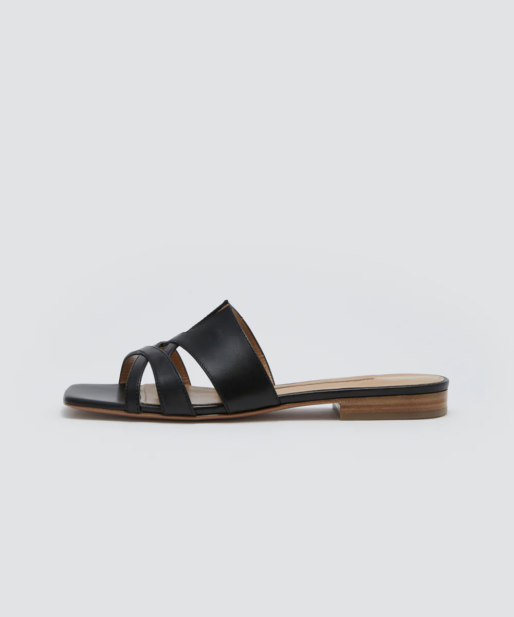 STELLA ウィッカー サンダル 1.0CM BLACK