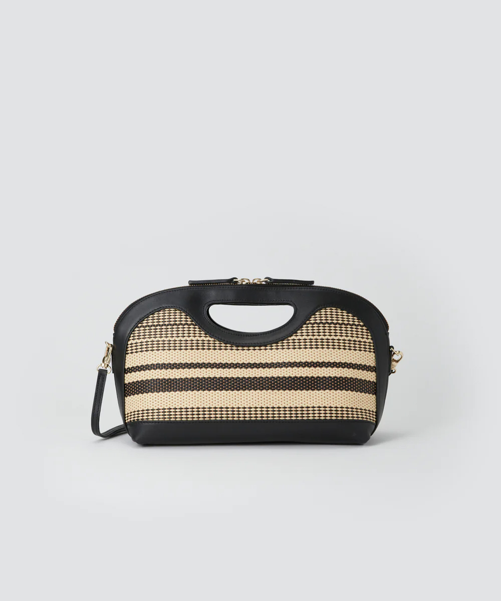 ANELLI CESTO MINI バッグ NATURAL/BLACK