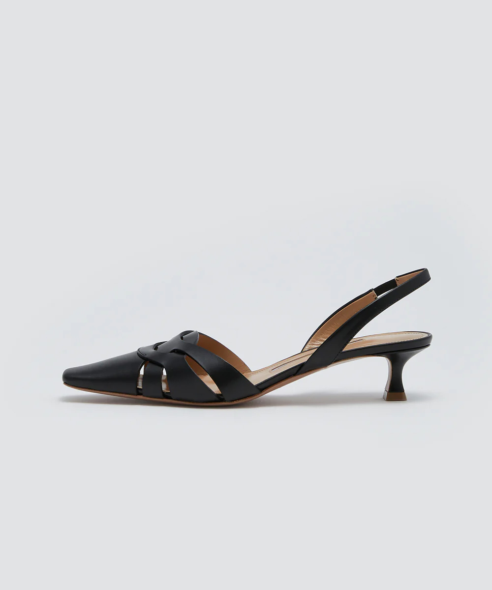 DAMA レガータ バックスリング パンプス 3.5CM BLACK
