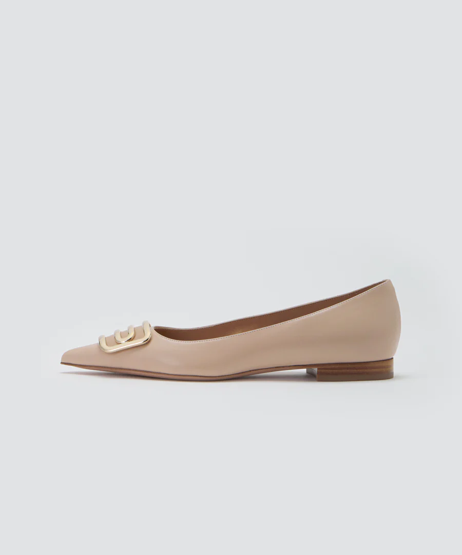 CUORE デュエ アネッリ スムース パンプス 1.0CM BISQUE