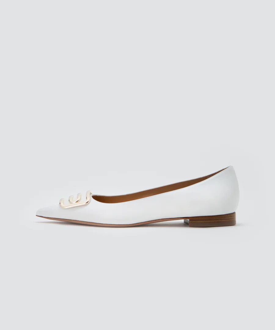 CUORE デュエ アネッリ スムース パンプス 1.0CM BRIGHT WHITE