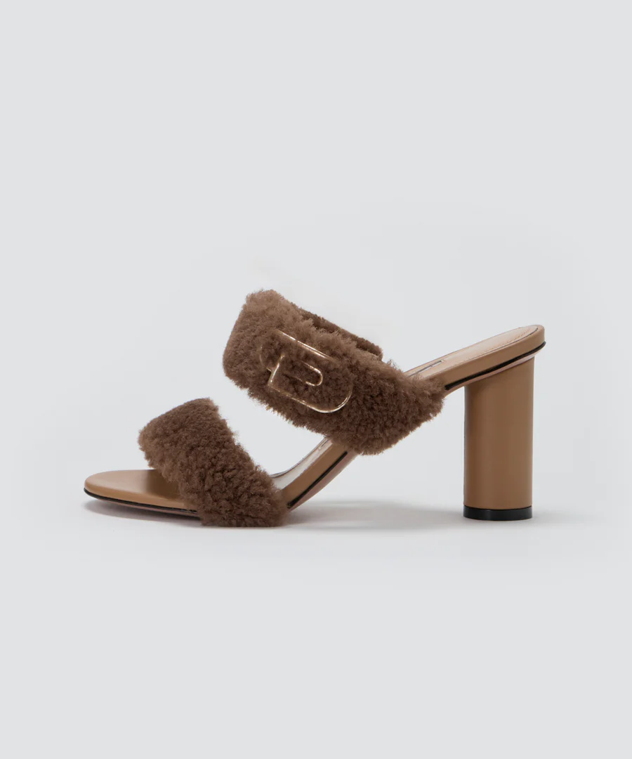 SOLE サンダル 8.0CM CAMEL