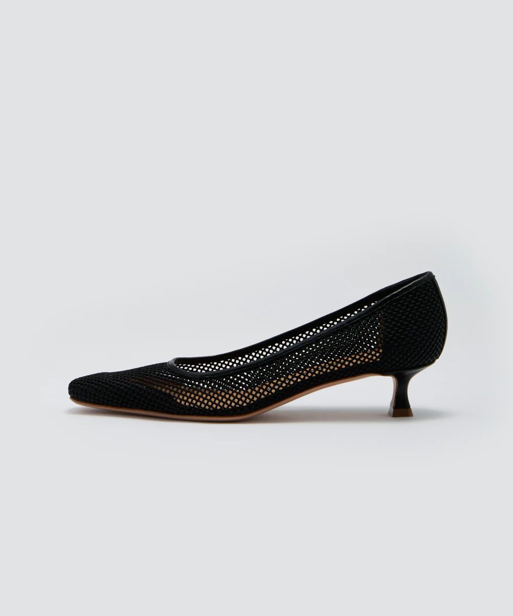 VENERE メッシュ パンプス 3.5CM BLACK