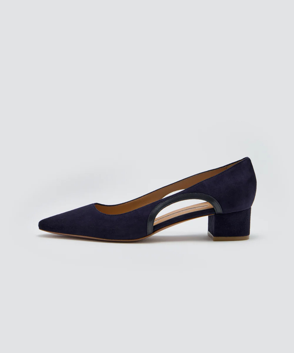 NEBI ルネッタ パンプス 3.5CM NAVY
