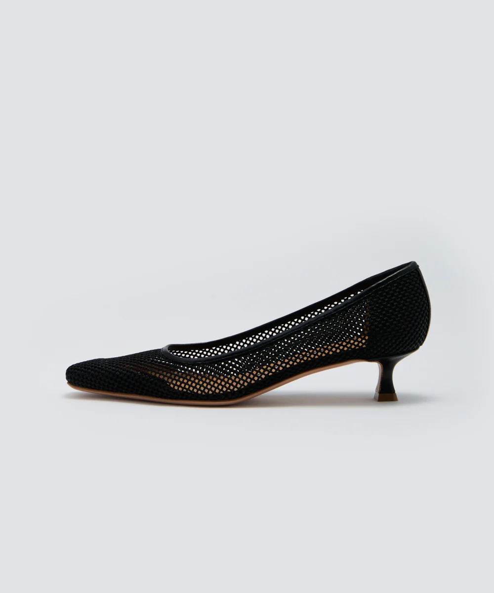 VENERE メッシュ パンプス 3.5CM BLACK