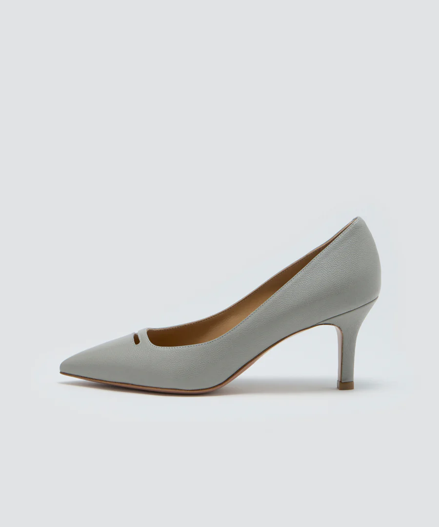 ANDREA アネッリ キャビア パンプス 7.0CM LIGHT GREY