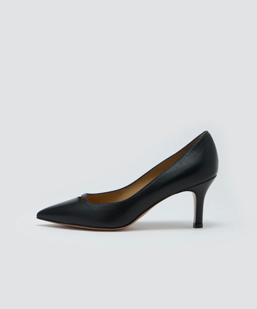 ANDREA アネッリ キャビア パンプス 7.0CM BLACK