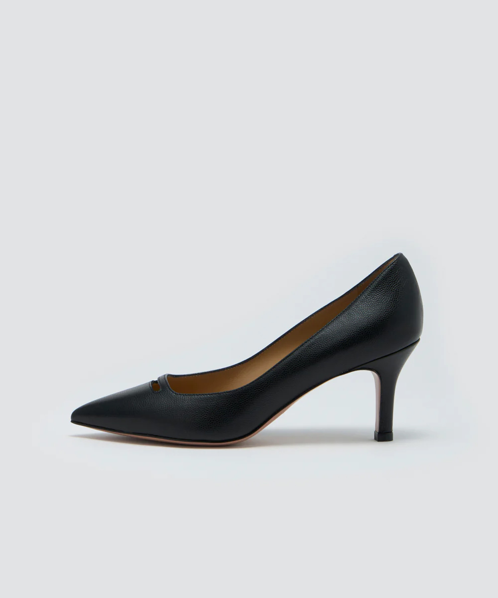 ANDREA アネッリ キャビア パンプス 7.0CM BLACK