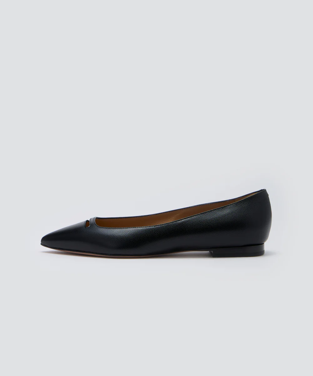 ANDREA アネッリ キャビア パンプス 1.0cm BLACK