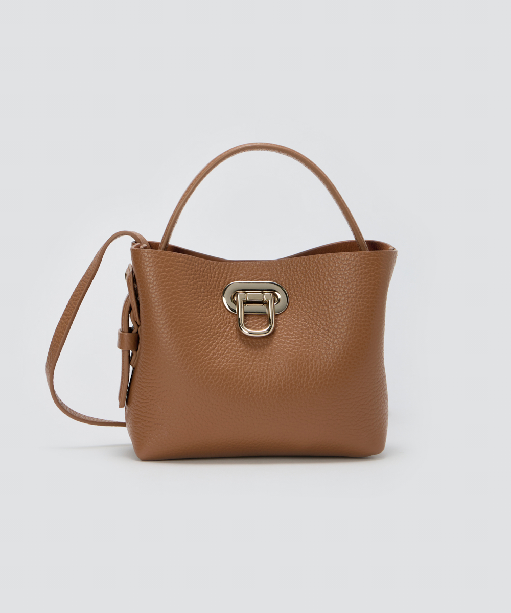 ANELLI TURNLOCK バッグ CAMEL