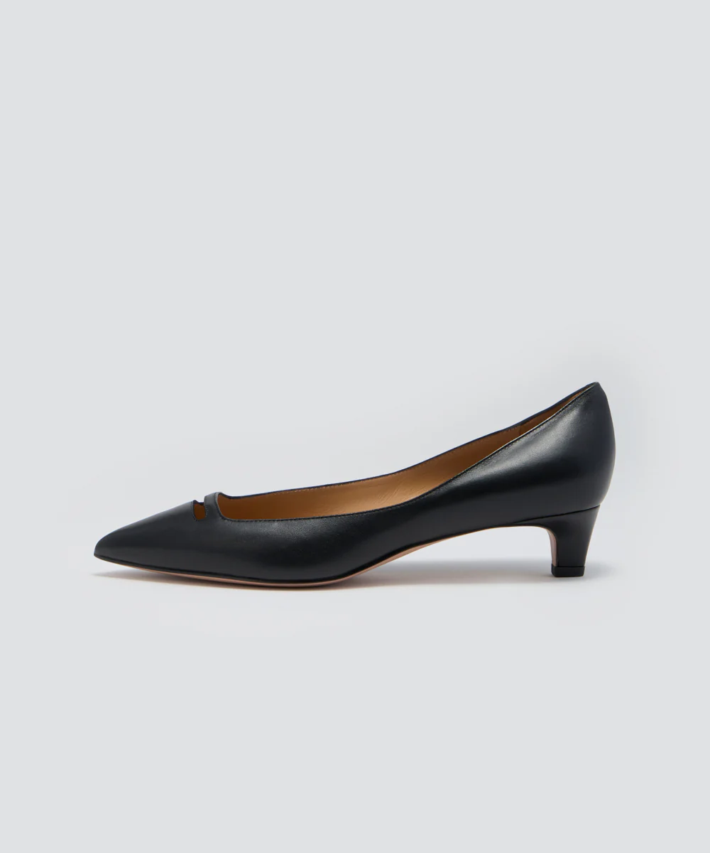 ANDREA アネッリ スムース パンプス 3.5cm BLACK