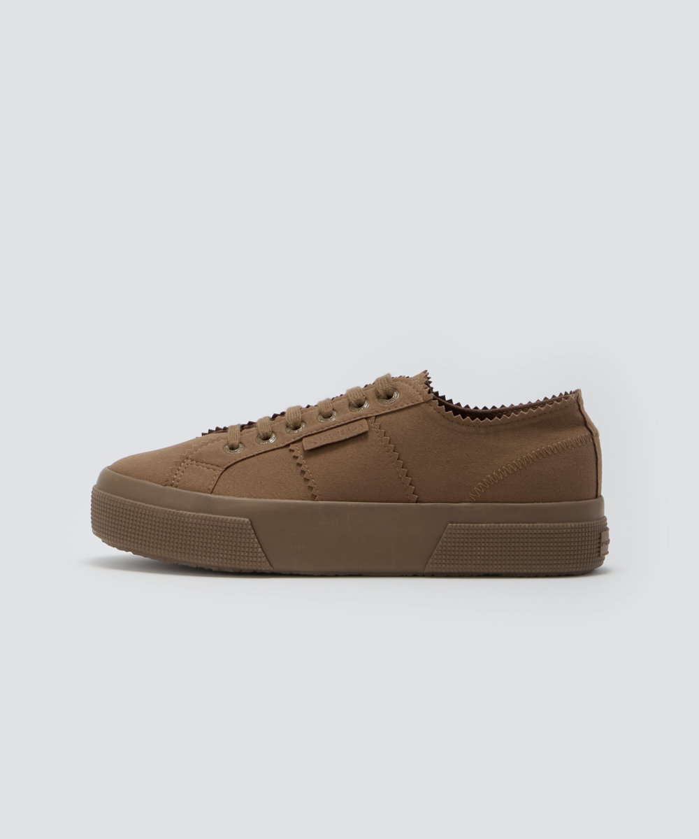 【PELLICO×SUPERGA】 撥水 スウェードスニーカー 3.5cm BROWN