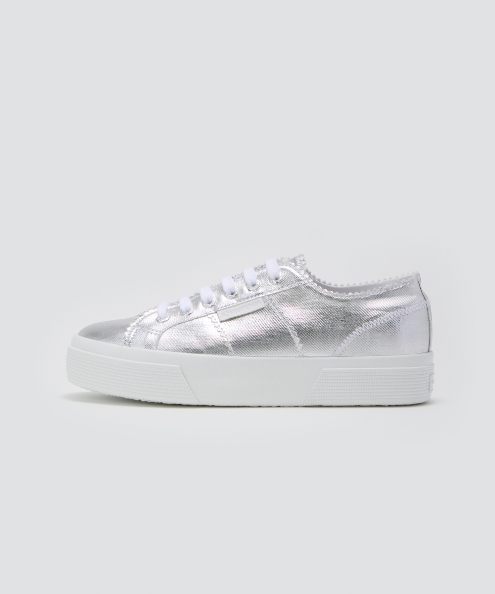【PELLICO×SUPERGA】 スニーカー 3.5cm SILVER